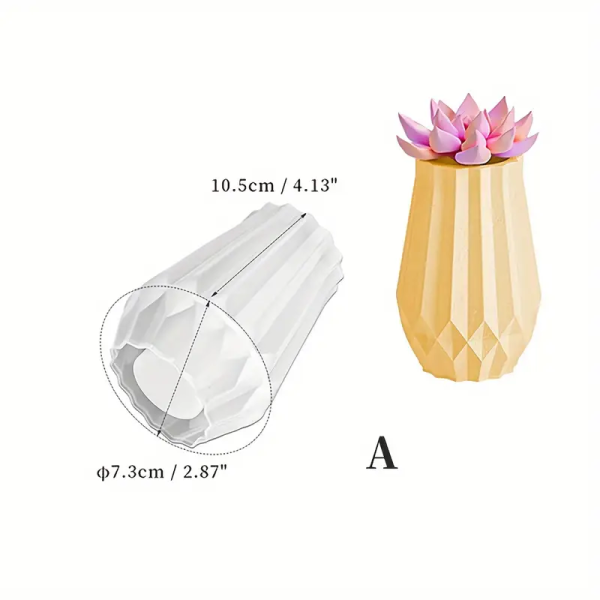 قالب سيليكون كونكريت وعاء زهور، حامل اقلام من السيليكون، قالب لزراعة النباتات العصارية، قالب الخرسانة والجص والراتنج الايبوكسي والاسمنت والبوليمر والطين