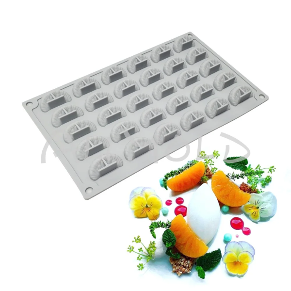 قالب سيليكون موس كيك شرائح اليوسفى تزين كيك 35 شريحة