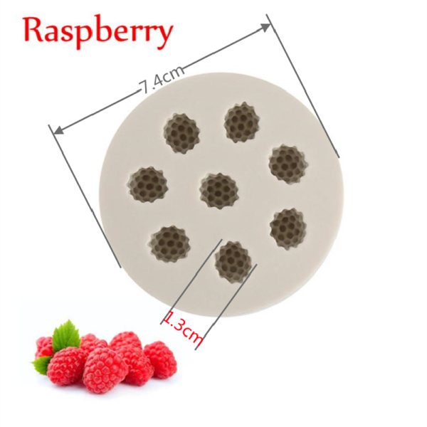 قالب سيليكون شكل التوت البري توت راسبيري من اشكال الفواكة قوالب كيك فواكه، قوالب آيس كريم شوكولاتة، قوالب سيليكون، لتزيين الكيك والشمع والصابون