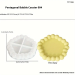 قالب كوستر سيليكون بابلز وردة كونكريت قوالب صب كونكريت