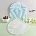 قالب سيليكون كونكريت رينبو، قالب قوس تراى 23سم لصب الكونكريت و الإيبوكسي،، مقاس 23.5 × 23.5 سم