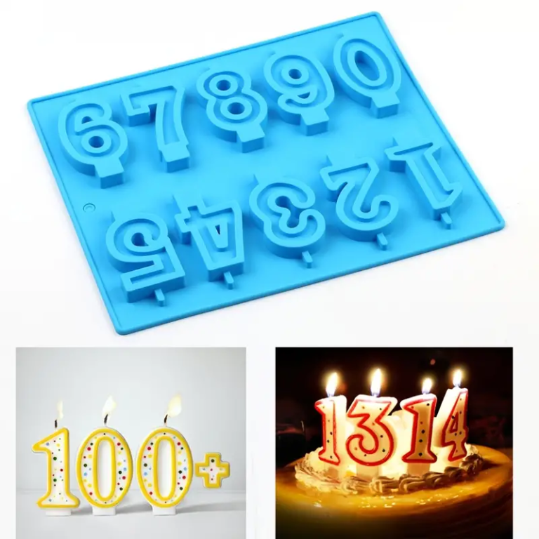 0-9 أرقام عيد ميلاد قالب سيليكون أرقام شموع أرقام عيد الميلاد من صفر الى تسعة