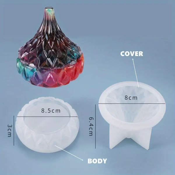 قوالب سيليكون كونكريت، قوالب حقن شمعات خرسانية إيبوكسي ، ديكور منزلي، هدايا يدوية الصنع