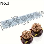 قوالب سيليكون عجينة السكر الحرفي، سدادة السيليكون، شكل دائرة، قالب موس الشوكولاتة، أدوات تزيين الحلوى، جديد