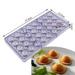 قالب هاف بول 32 قطعة البولي كربونات الاكريليك شوكولاتة