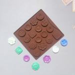 قالب شوكولاتة سيليكون ، مجموعة من أزرار قوالب سيليكون، قوالب فوندان سيليكون، شكل زر، قالب شوكولاتة