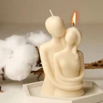 قالب سيليكون لعناق زوجين ثلاثي الأبعاد كابلز، - شمعة قطعة كونكريت توزيعات عيد الحب وحفلات الزفاف