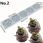 قوالب سيليكون عجينة السكر الحرفي، سدادة السيليكون، شكل دائرة، قالب موس الشوكولاتة، أدوات تزيين الحلوى، جديد