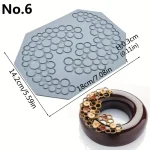 قوالب سيليكون عجينة السكر الحرفي، سدادة السيليكون، شكل دائرة، قالب موس الشوكولاتة، أدوات تزيين الحلوى، جديد