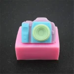 قالب سيليكون على شكل كاميرا ثلاثية الأبعاد، أدوات تزيين الكيك، قالب صابون وشمعة
