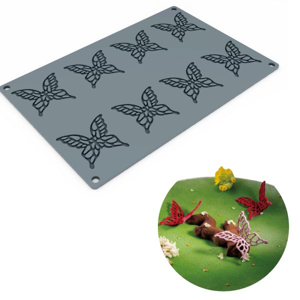 قالب خبز سيليكون من بافوني جورماند ماريبوسا مكون من 8 أقسام GG050S - تجاويف 2 3/8 بوصة × 2 1/4 بوصة × 1/16 بوصة