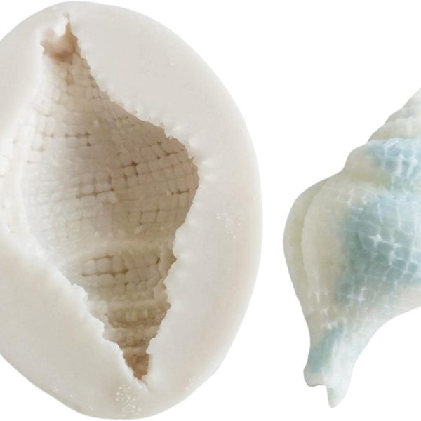 قوالب شموع سيليكون، قالب سيليكون ثلاثي الابعاد على شكل محارة، قوالب صنع الشموع، قوالب سيليكون لصنع الشموع، قوالب يدوية لصنع الشموع العلاجية