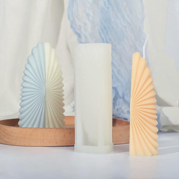 قالب شموع حلزوني، قالب شموع مموج اسطواني من الراتنج، قوالب صب الراتنج والمجوهرات، قالب سيليكون يدوي الصنع لصنع شموع الراتنج، لوازم الحرف اليدوية، قالب راتنج ثلاثي الابعاد، قالب نحت الراتنج