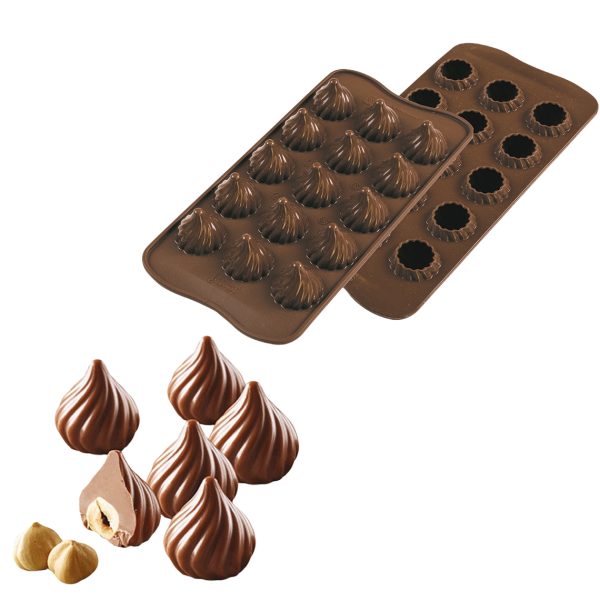 قالب شوكولاته ثلاثي الأبعاد من سيليكومارت، 15 تجويفًا