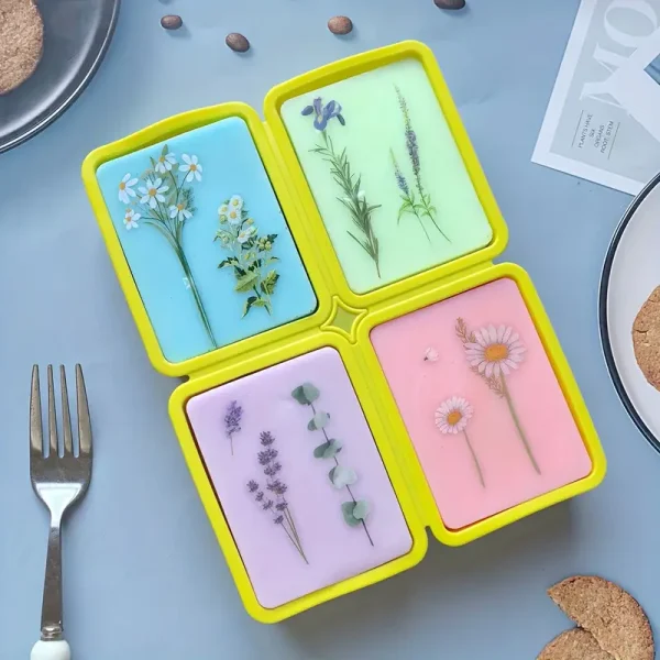 قالب سيليكون صابون شكل مستطيل من 1-3-5-10 قوالب عرض خاص جدا