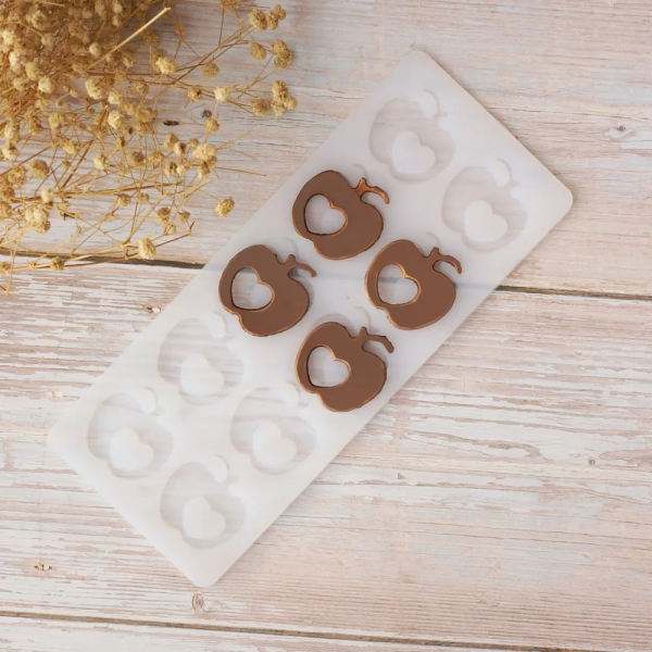 قالب سيليكون ترانسفير شوكليت شكل تفاحة