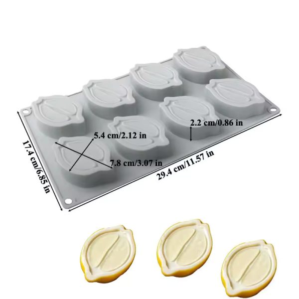 قالب كيك سيليكون ثلاثي الأبعاد على شكل ليمون من موستسوم لخبز موس الحلوى وأدوات تزيين الكيك