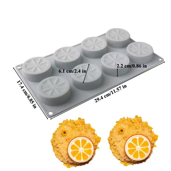 قالب كيك سيليكون ثلاثي الأبعاد على شكل برتقال من موستسوم لخبز موس الحلوى وأدوات تزيين الكيك