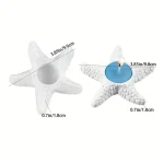 قالب سيليكون على شكل نجمة البحر كونكريت ، وحامل شموع تي لايت