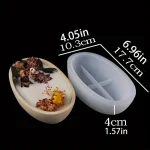 قالب سيليكون كونكريت شكل قارب حامل شموع