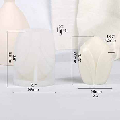 قوالب سيليكون شموع مدببة  لصناعة الشموع