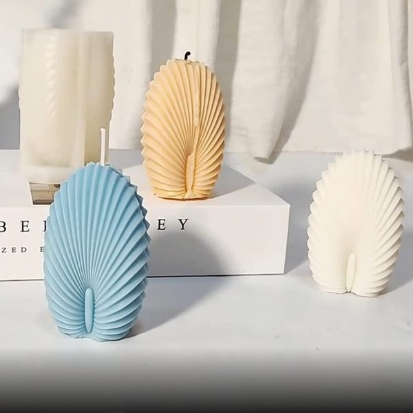 قالب سيليكون شمعة هندسي ثلاثي الأبعاد شمعة على شكل تاج .