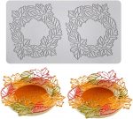 قوالب سيليكون كيك دانتيل على شكل اوراق الشجر ملفوف