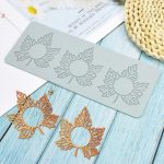 قوالب سيليكون كيك دانتيل على شكل ريشه مجوفة