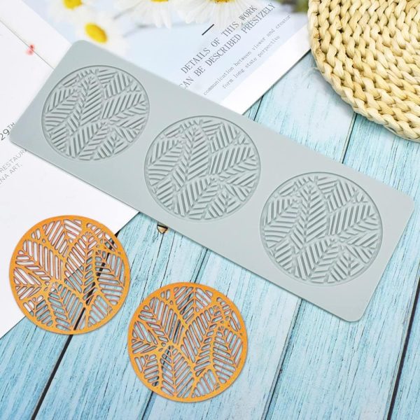 قوالب سيليكون كيك دانتيل على شكل اوراق الشجر المجوفة