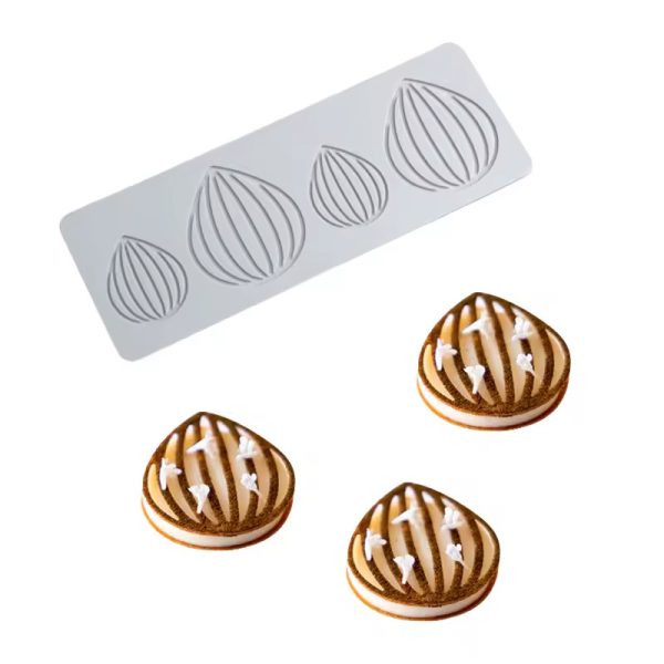 قوالب سيليكون كيك دانتيل على شكل قرون