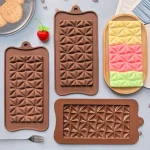 قالب سيليكون بار شوكليت شكل مثلثات