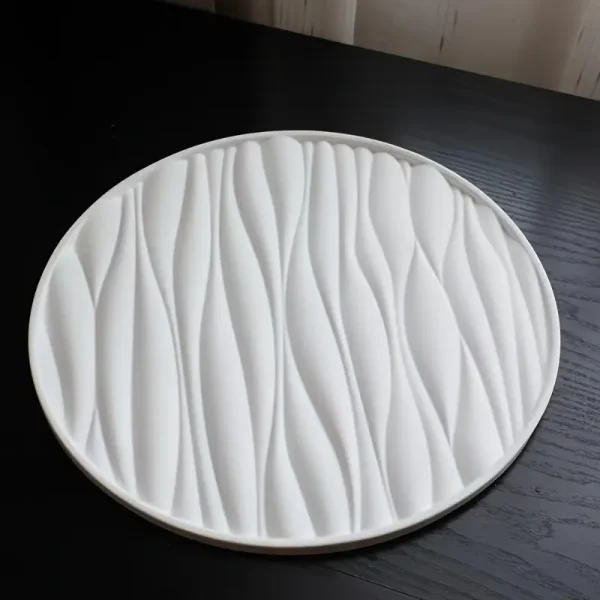 قالب سيليكون كونكريت صنية مموج 31 سم