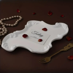 قالب سيليكون كونكريت صنية غير منتظم من الدانتيل الأوروبي المنقوش قالب ملكى