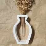 قالب سيليكون كونكريت فازة تيوليب شكل زجاجة