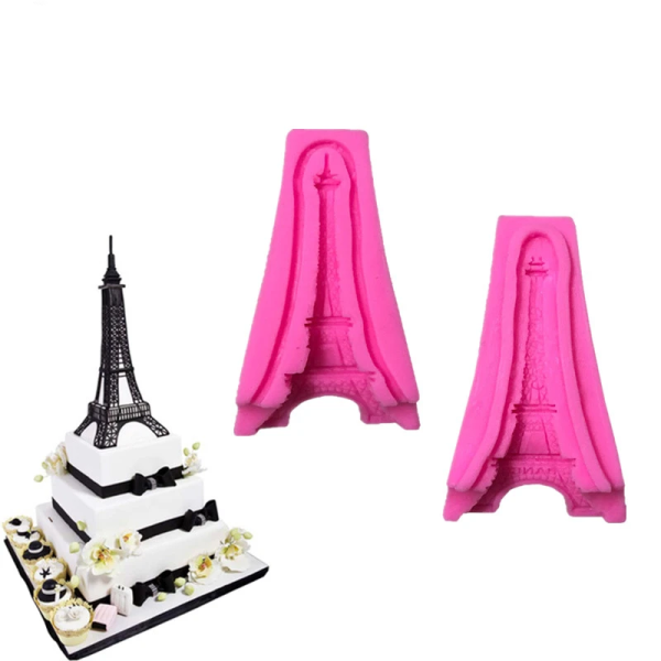 قالب سيليكون برج ايفل تزين كيك