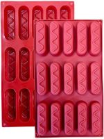 قالب سيليكون، للمافن، والبراونيز، والكيك، والبودنج، ومكعبات الثلج، والجيلي، والفطائر (29 × 17 سم) - 15 تجويفًا