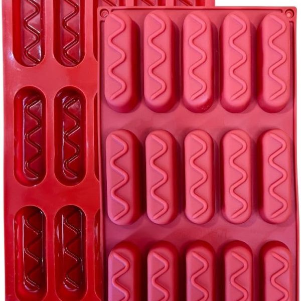 قالب سيليكون، للمافن، والبراونيز، والكيك، والبودنج، ومكعبات الثلج، والجيلي، والفطائر (29 × 17 سم) - 15 تجويفًا
