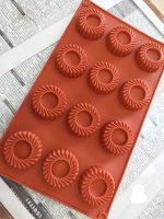 قالب سيليكون سابلية 12 قطعة مفرغ للحشو