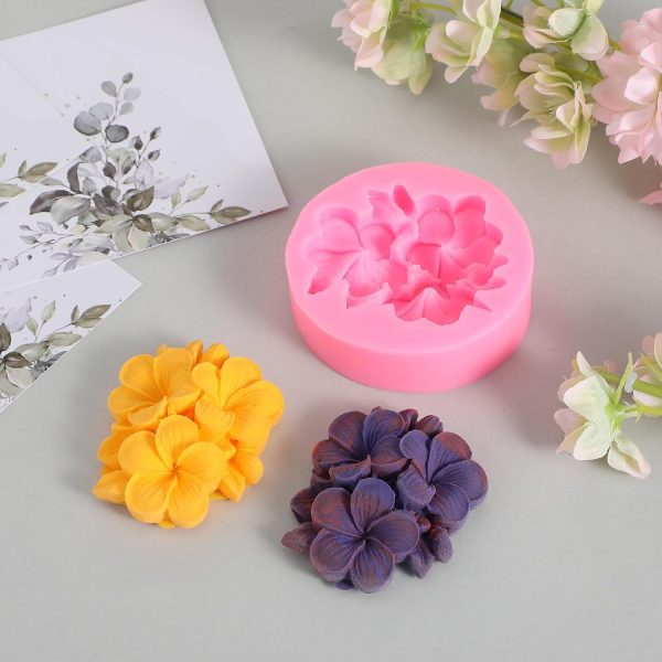 قالب سيليكون وردة ثلاثى الابعاد تزين كيك