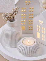 3 قوالب سيليكون كونكريت فازة ترند كوستر 18 مبخرة مخططه