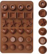 قالب سيليكون شوكولاته اشكال نجمة مدور اشكال مجوهرات