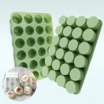 قالب سيليكون اسطوانى تجاويف دائرية متعدد الاستخدمات 24 فتحة