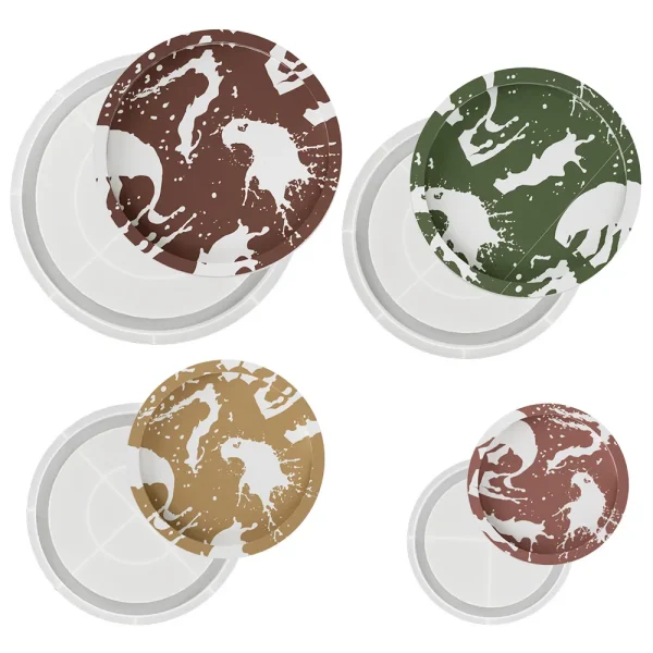 4 قوالب صوانى كونكريت 4 مقاسات 16 سم 22 سم 26 سم 30 سم عرض خاص جدا