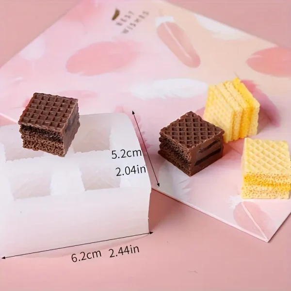 قالب سيليكون رقائق البسكويت تزين شوكولاته كيك وكب كيك وشموع