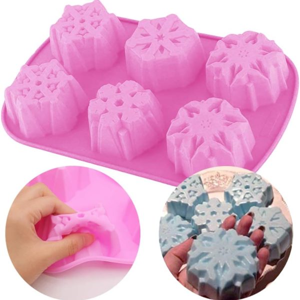 قوالب سيليكون للشوكولاتة والزهور وقوالب كعكة سيليكون على شكل نجمة حب وكعكة شوكولاتة وقوالب خبز وديكور