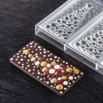 قالب البولي كربونات شوكولاتة شكل شجرة عيد الميلاد 15.4 سم × 7.7 سم × 1.3 سم