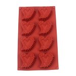 قالب سيليكون سابلية على شكل قلوب مايله مخطط