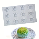 قالب سيليكون موس كيك تصميم وردة شوكولاته كيك وسابلية