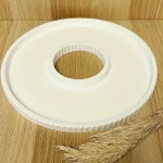 قالب سيليكون كونكريت صينية مخططة دائرية مفرغ ،