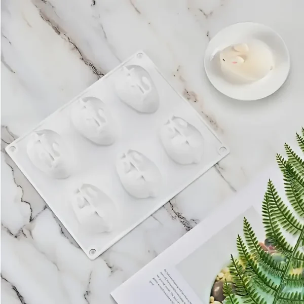 قالب سيليكون موس كيك على شكل ارنب